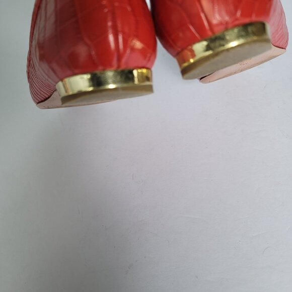 Aquazzura Firenze Crocodile-Embossed Leather Ballet Flats. Size 7 - Picture 9 of 10